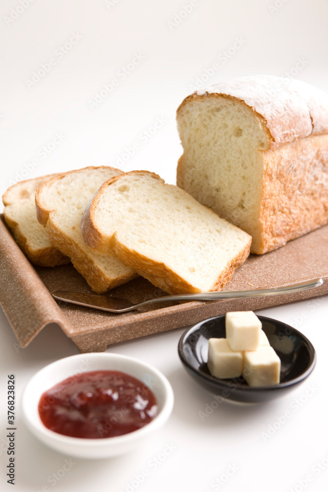 bread, jam and butter bread, jam and butter