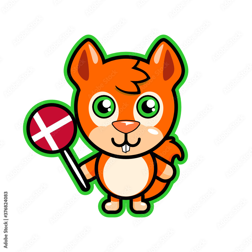 illustration vector graphic national animal of denmark illustration vector graphic national animal of denmark