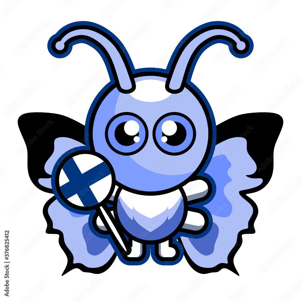 Naklejka premium illustration vector graphic national animal of finland