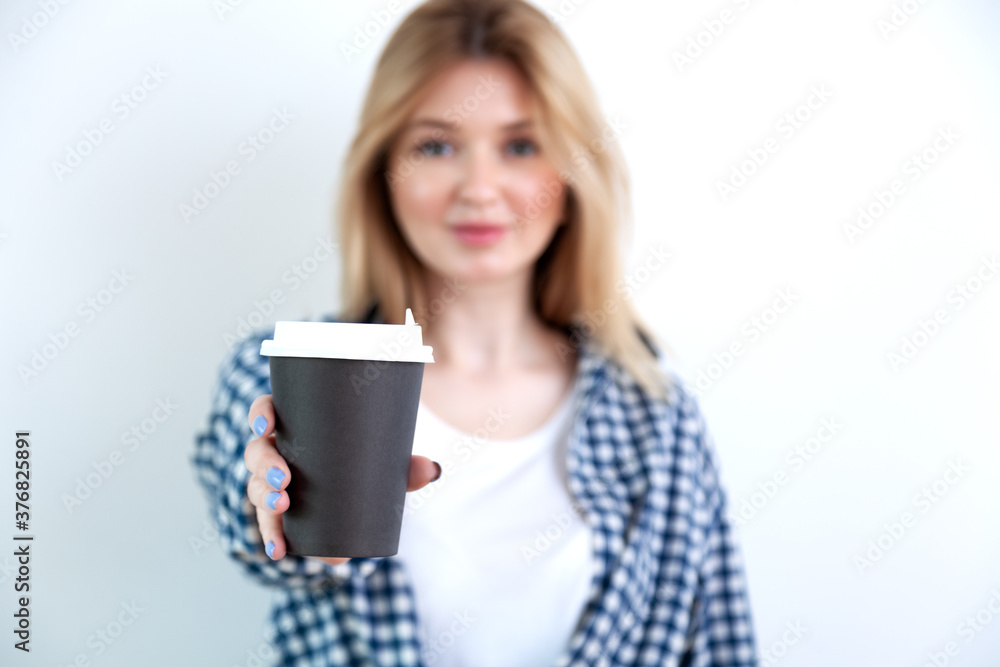 Young beautiful woman emotions in casual clothes on white background Young beautiful woman emotions in casual clothes on white background