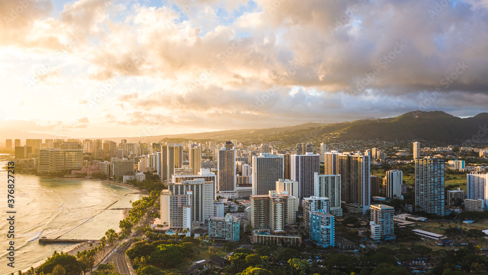 Obraz premium panorama of the Waikiki