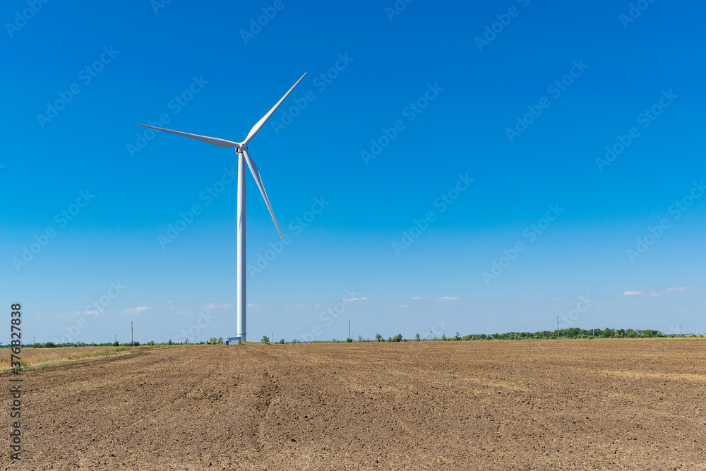 Wind turbines in the field Wind turbines in the field
