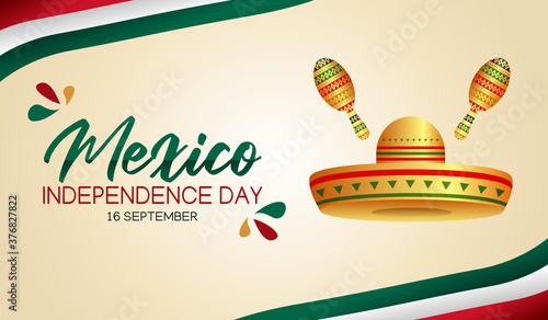 vector graphic of Mexico independence day good for Mexico independence day celebration. flat design. flyer design.flat illustration.