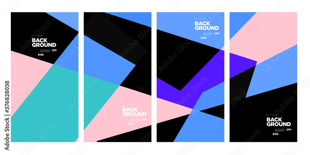 Vector abstract minimalist geometric background for corporate brochure