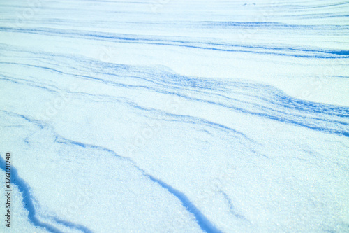 winter dune snow waves close-up © metelevan