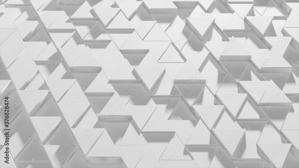 Abstract 3D Triangle Geometric Surface Animation background. Abstract 3D Triangle Geometric Surface Animation background.