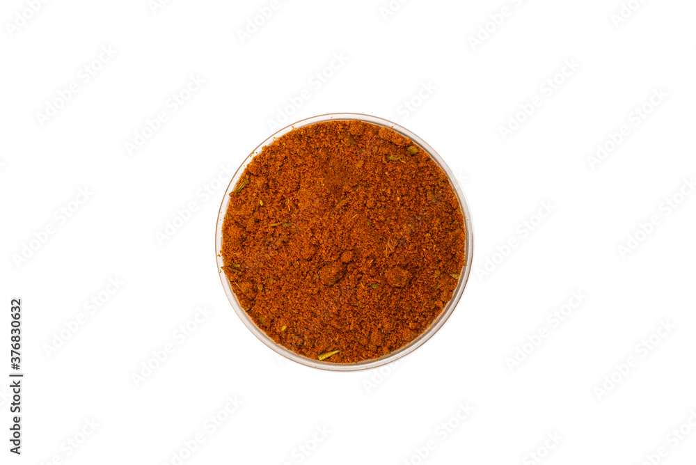 Mix spices in a bowl isolated on white background. Mix spices in a bowl isolated on white background.