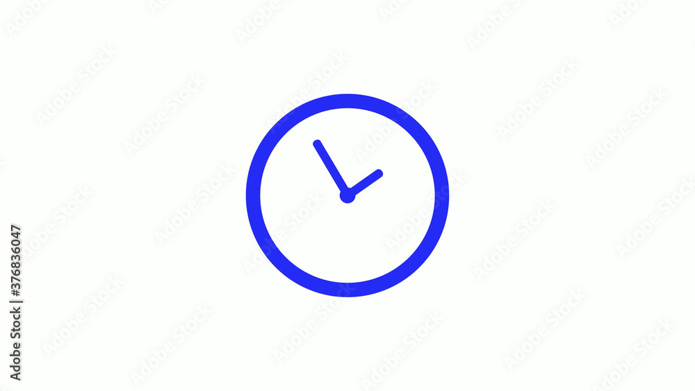 12 hours counting down clock icon on white background 12 hours counting down clock icon on white background