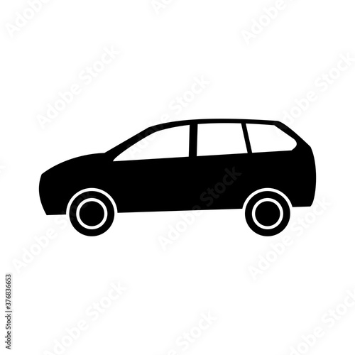 car icon vector symbol of transportation isolated illustration white background © hartini