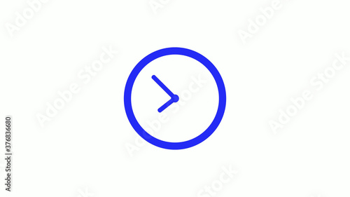 Free Download Amazing blue color counting down clock icon on white background,circle clock icon - GFXLoad