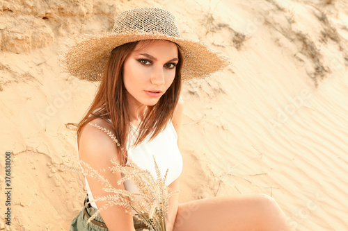 Beautiful fashionable young...
