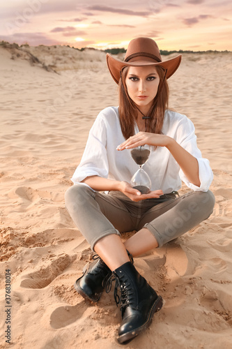 Beautiful fashionable young...