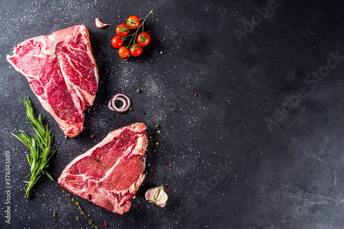 Canvastavla Raw t-bone steak