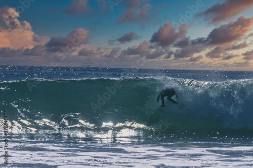 Photography Rincon classic surfing contest in California in 2001