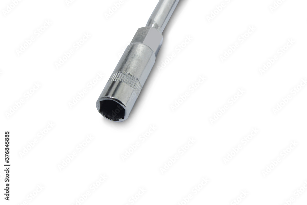 Cross wheel wrench on a white background,with clipping path Cross wheel wrench on a white background,with clipping path