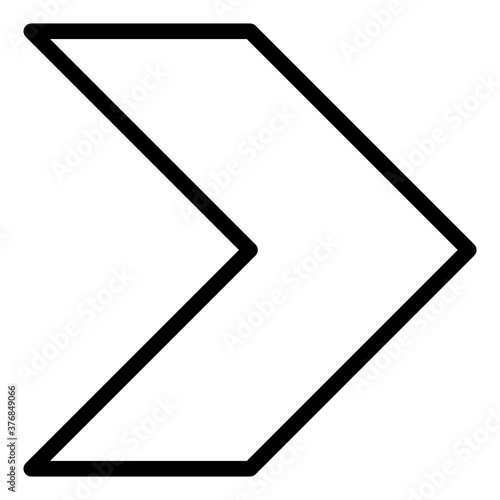 arrow line style icon. suitable for the needs of your creative project