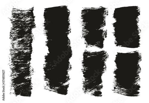 Flat Paint Brush Thick Short Mix Background High Detail Abstract Vector Background Mix Set 