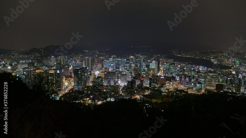 Wallpaper Mural 4K Time lapse Building of Seoul skyline in South Korea
 Torontodigital.ca