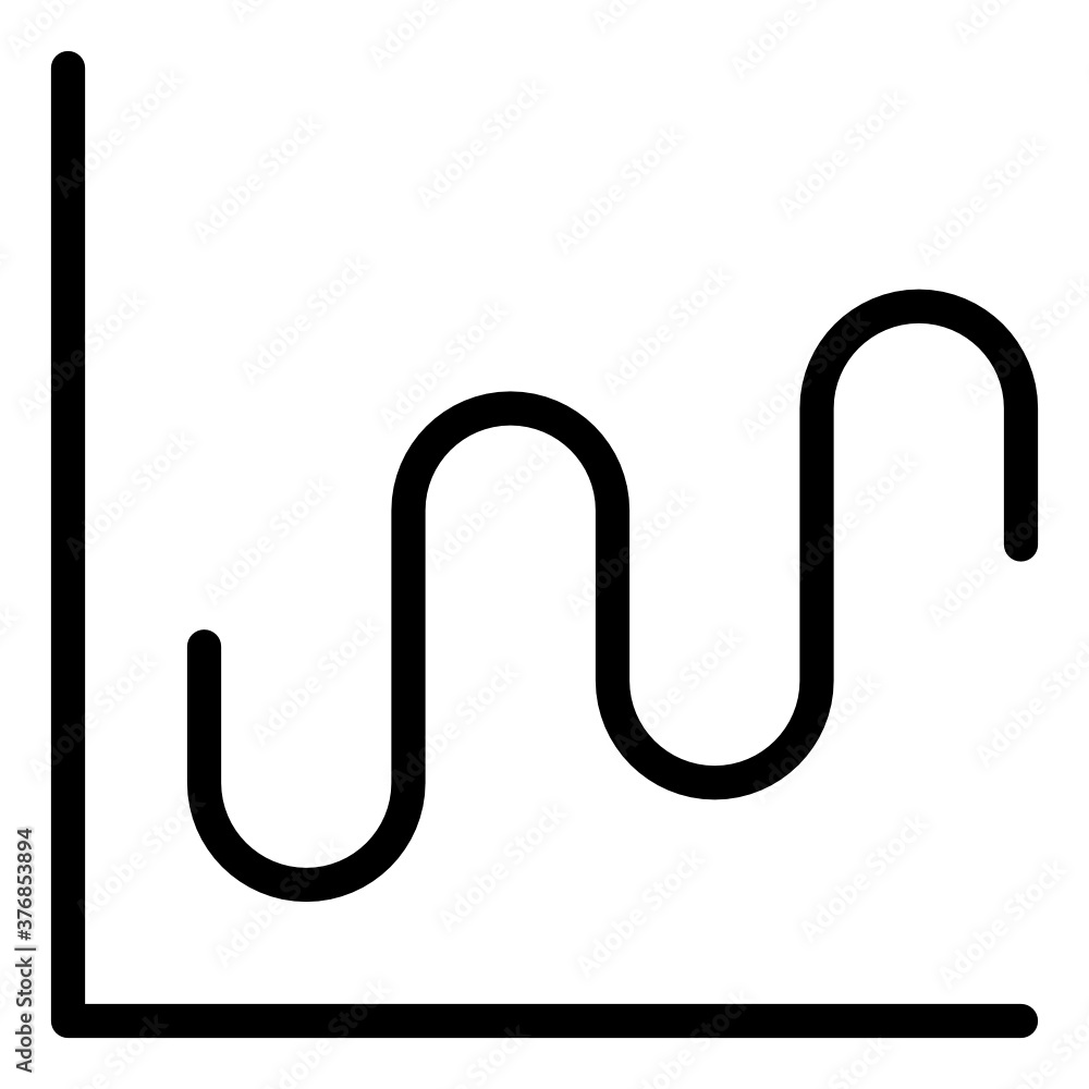 line graph style icon. suitable for the needs of your creative project