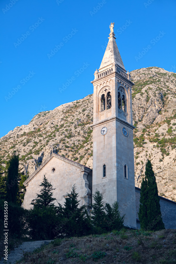 Church of St. Eustachius is located in Dobrota , Kotor Montenegro 