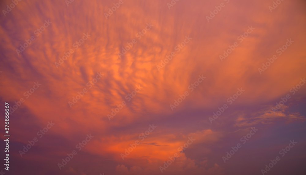 Beautiful dramatic sunset background. soft focus and vivid colors.