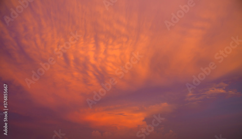 Beautiful dramatic sunset background. soft focus and vivid colors. © KAVIN