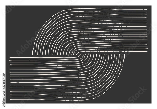 Trendy abstract aesthetic creative minimalist artistic hand drawn composition