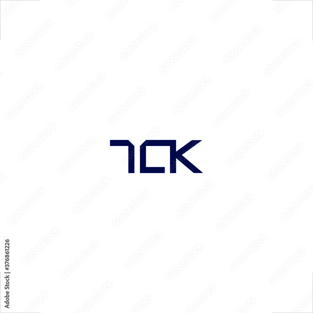 abstract initial TCK letter design modern logo abstract initial TCK letter design modern logo