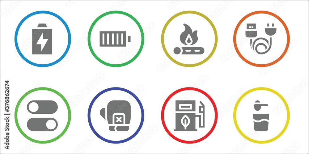 power icon set power icon set