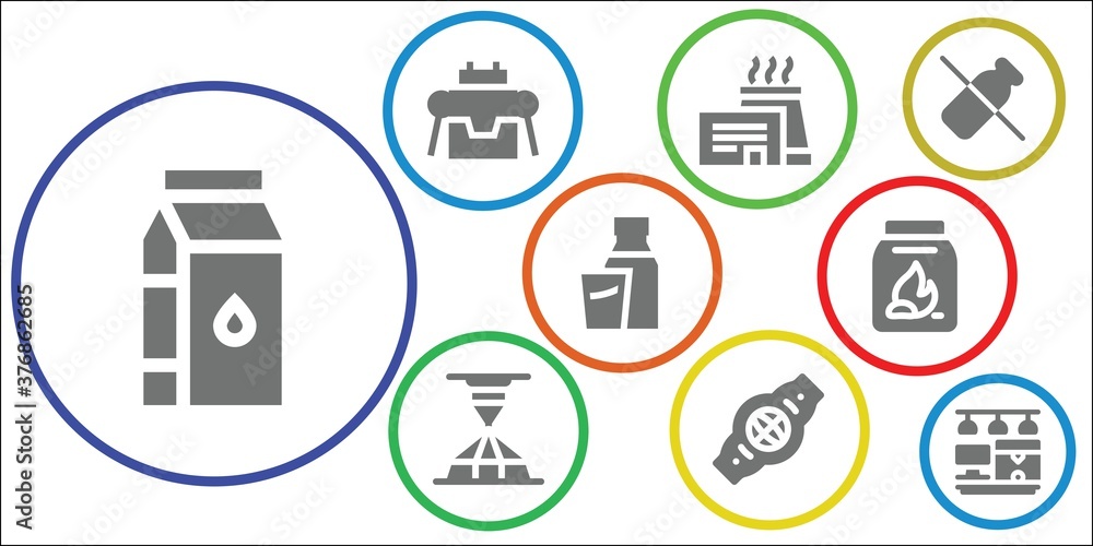 Modern Simple Set of production Vector filled Icons Modern Simple Set of production Vector filled Icons