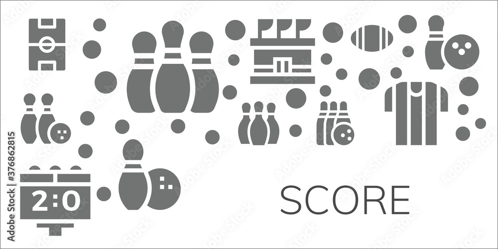 Modern Simple Set of score Vector filled Icons Modern Simple Set of score Vector filled Icons