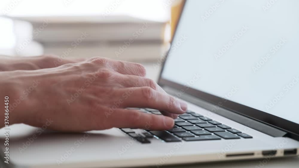 Video of hands of elegant mature bussiness woman working with her laptop in the office. Video of hands of elegant mature bussiness woman working with her laptop in the office.
