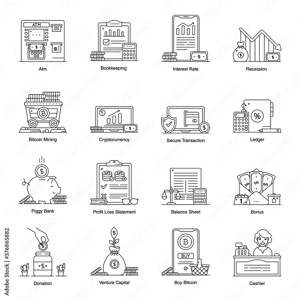 Pack of Finance line Icons
Pack of Finance line Icons