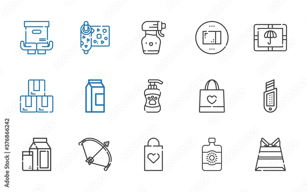 packaging icons set packaging icons set