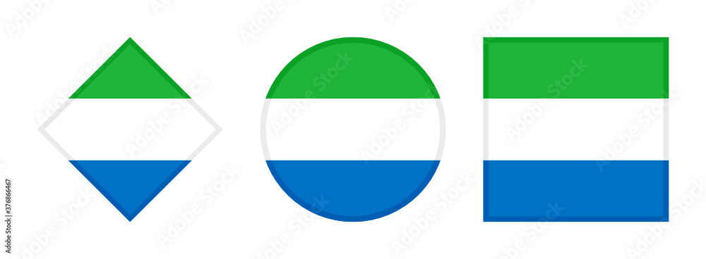sierra Leone flag icon set. isolated on white background
sierra Leone flag icon set. isolated on white background