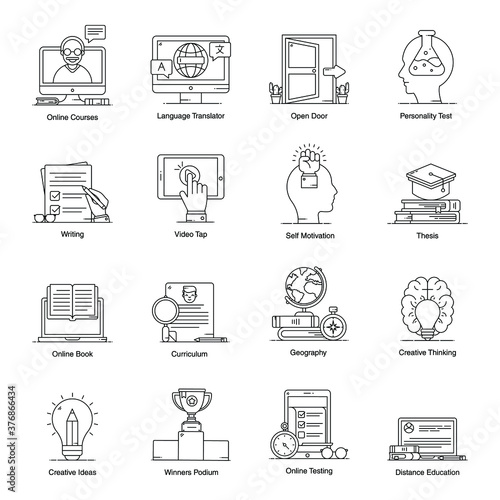 
Pack of Education Icons 
