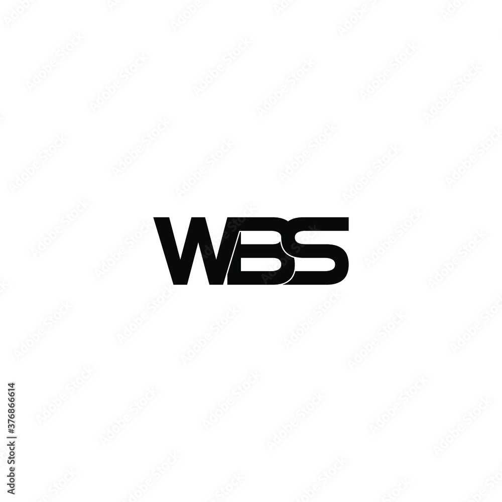 wbs letter original monogram logo design wbs letter original monogram logo design