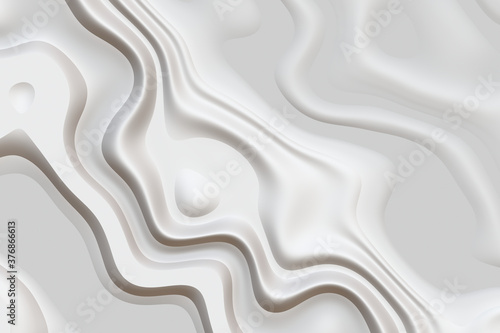 white silk textured creame background Closeup of rippled satin fabric with soft waves
