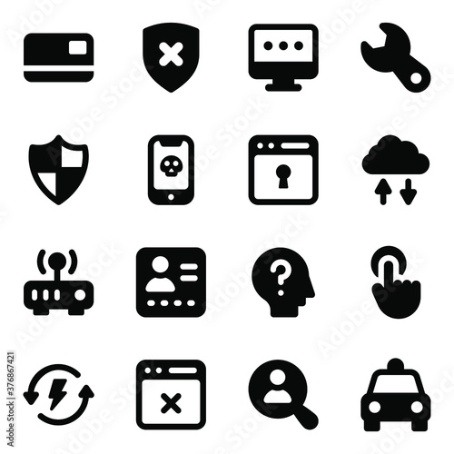 
Conceptual Filled Icon Vectors Pack 
