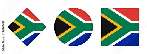 Free Download south africa flag icon set. isolated on white background
 - GFXLoad