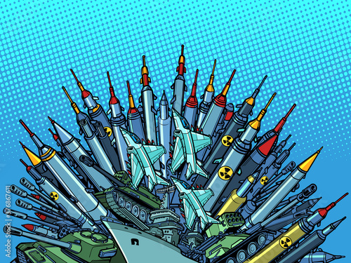 missiles weapons, arms race, militarism photo
