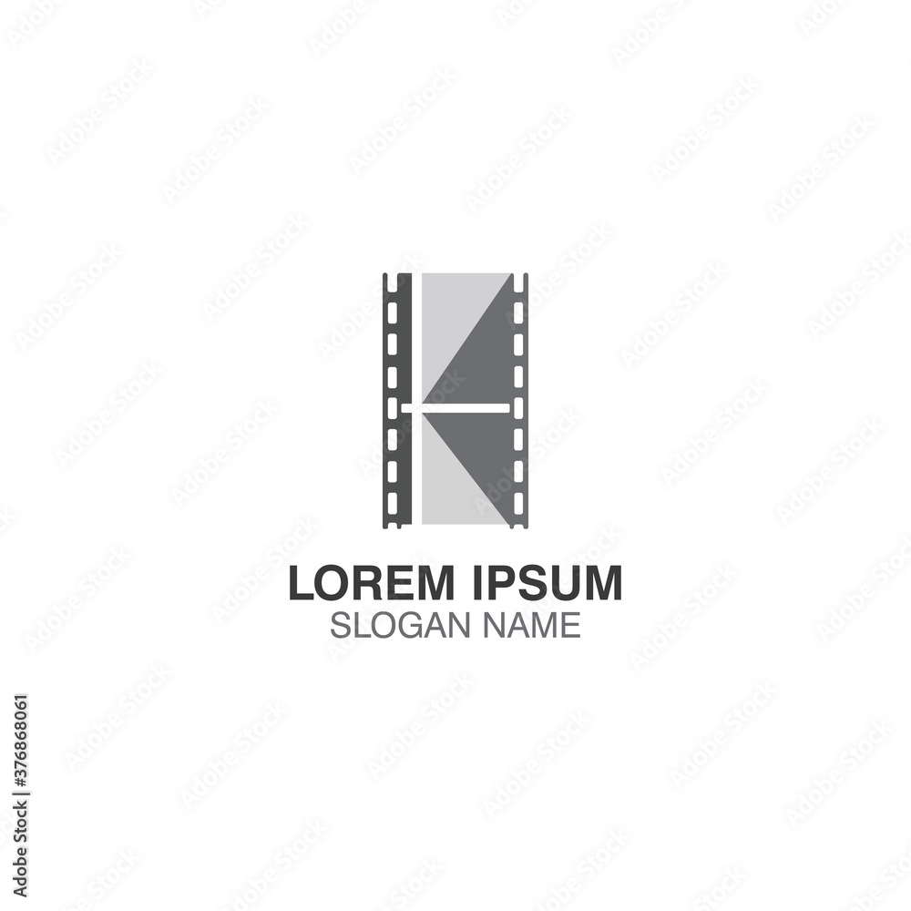 Film logo design inspiration template vector isolated illustration Film logo design inspiration template vector isolated illustration