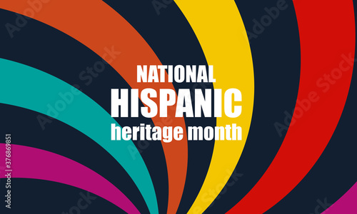 Hispanic Heritage Month poster, card, background	