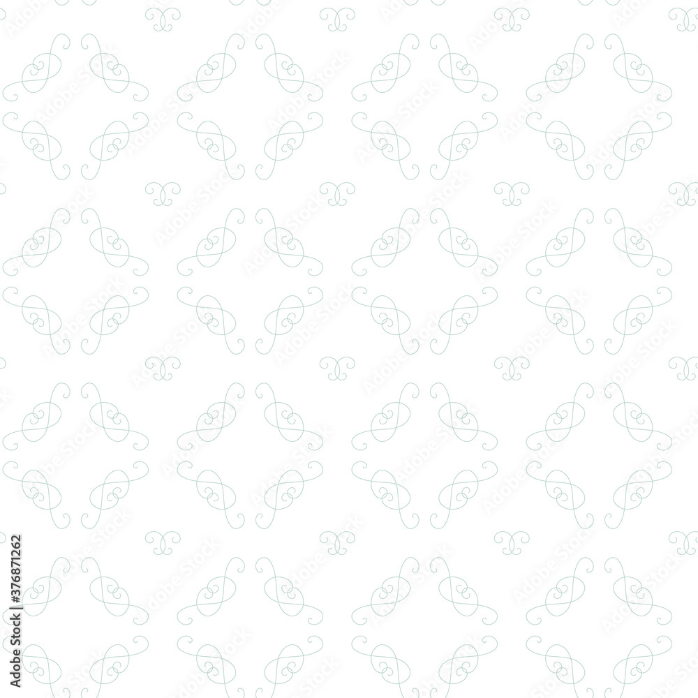 Seamless vector damask pattern. Elegant and simple. Minimalistic, clean design.