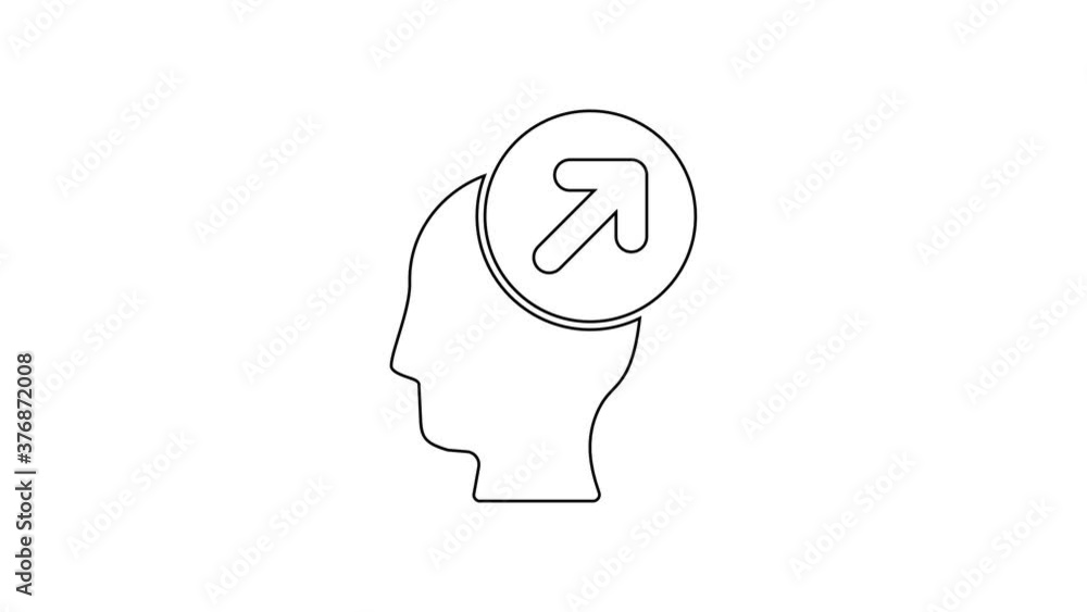 Black line Head hunting concept icon isolated on white background. Business target or Employment sign. Human resource and recruitment for business. 4K Video motion graphic animation. Black line Head hunting concept icon isolated on white background. Business target or Employment sign. Human resource and recruitment for business. 4K Video motion graphic animation.