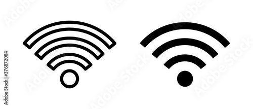 Wi-fi icons wireless internet connection signal. Wi-fi symbol set. Internet Connection. Vector illustration