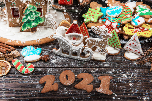 New year 2021 concept: holi...