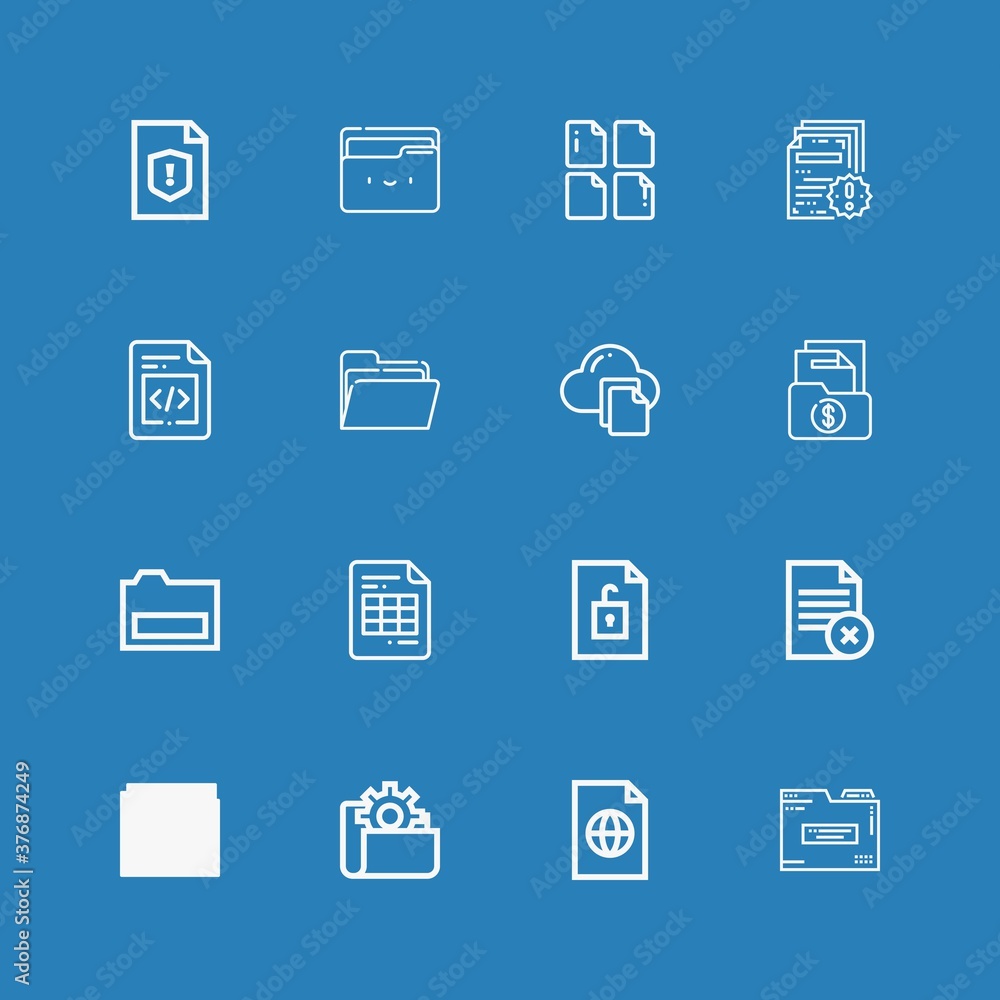 Editable 16 organize icons for web and mobile Editable 16 organize icons for web and mobile