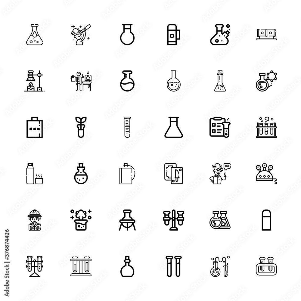 Editable 36 flask icons for web and mobile Editable 36 flask icons for web and mobile