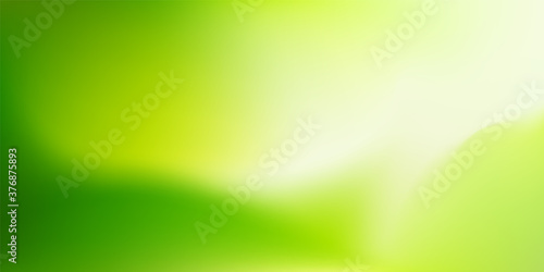 Nature Green blurred background. Abstract gradient with light backdrop. Vector illustration. Ecology concept for your graphic design, banner, poster, wallpapers, website